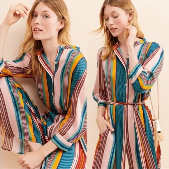 Antropologie dA Los Angeles Dream In ColorJumpsuit Size Small NWOT